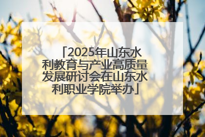 2025年山东水利教育与产业高质量发展研讨会在山东水利职业学院举办