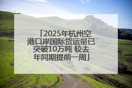 2025年杭州空港口岸国际货运量已突破10万吨 较去年同期提前一周