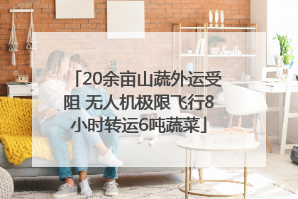 20余亩山蔬外运受阻 无人机极限飞行8小时转运6吨蔬菜