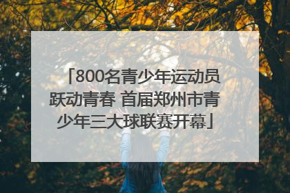 800名青少年运动员跃动青春 首届郑州市青少年三大球联赛开幕
