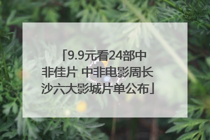 9.9元看24部中非佳片 中非电影周长沙六大影城片单公布