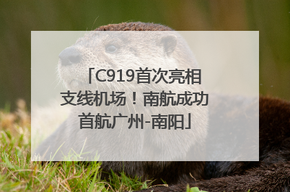 C919首次亮相支线机场！南航成功首航广州-南阳