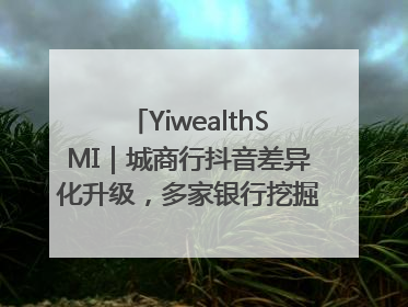 YiwealthSMI｜城商行抖音差异化升级，多家银行挖掘自身特色出圈！